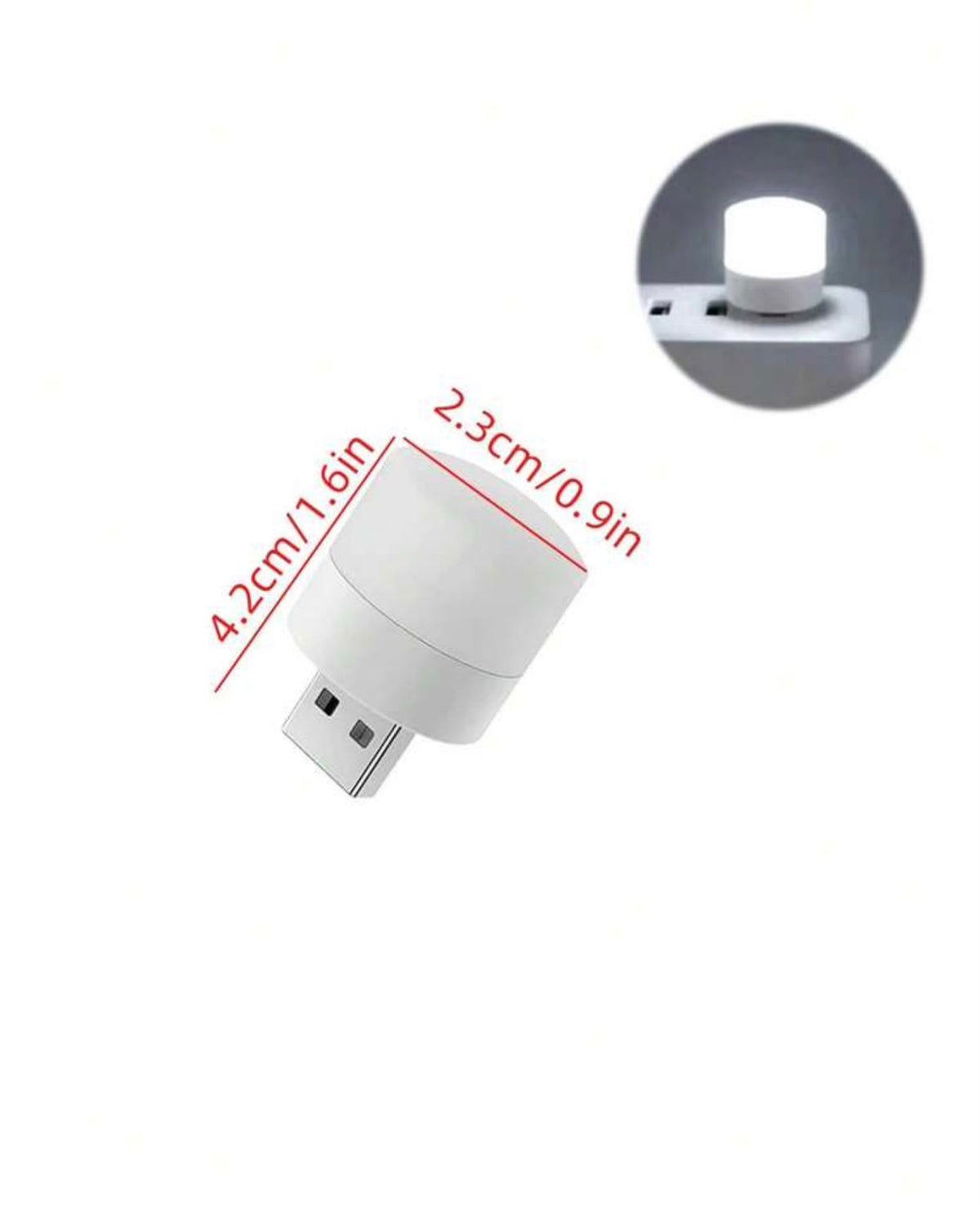 مصباح LED صغير USB – يعمل مع أي منفذ USB