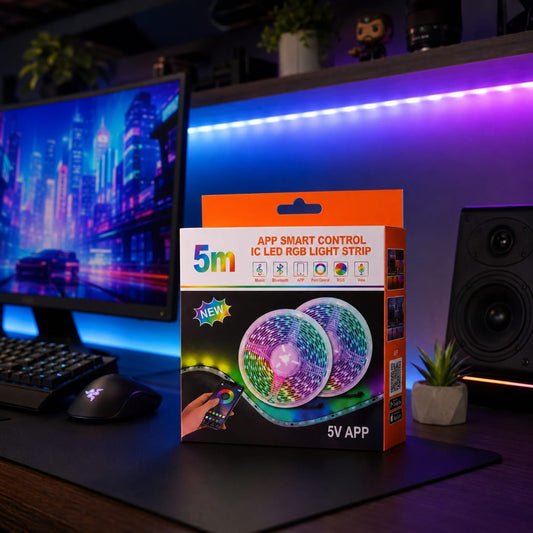 شريط LED RGB ذكي 5 متر - تحكم عبر التطبيق